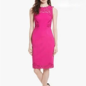 Ted Baker Fuchsia Midi Dress size medium